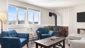 TV connectée, cheminée