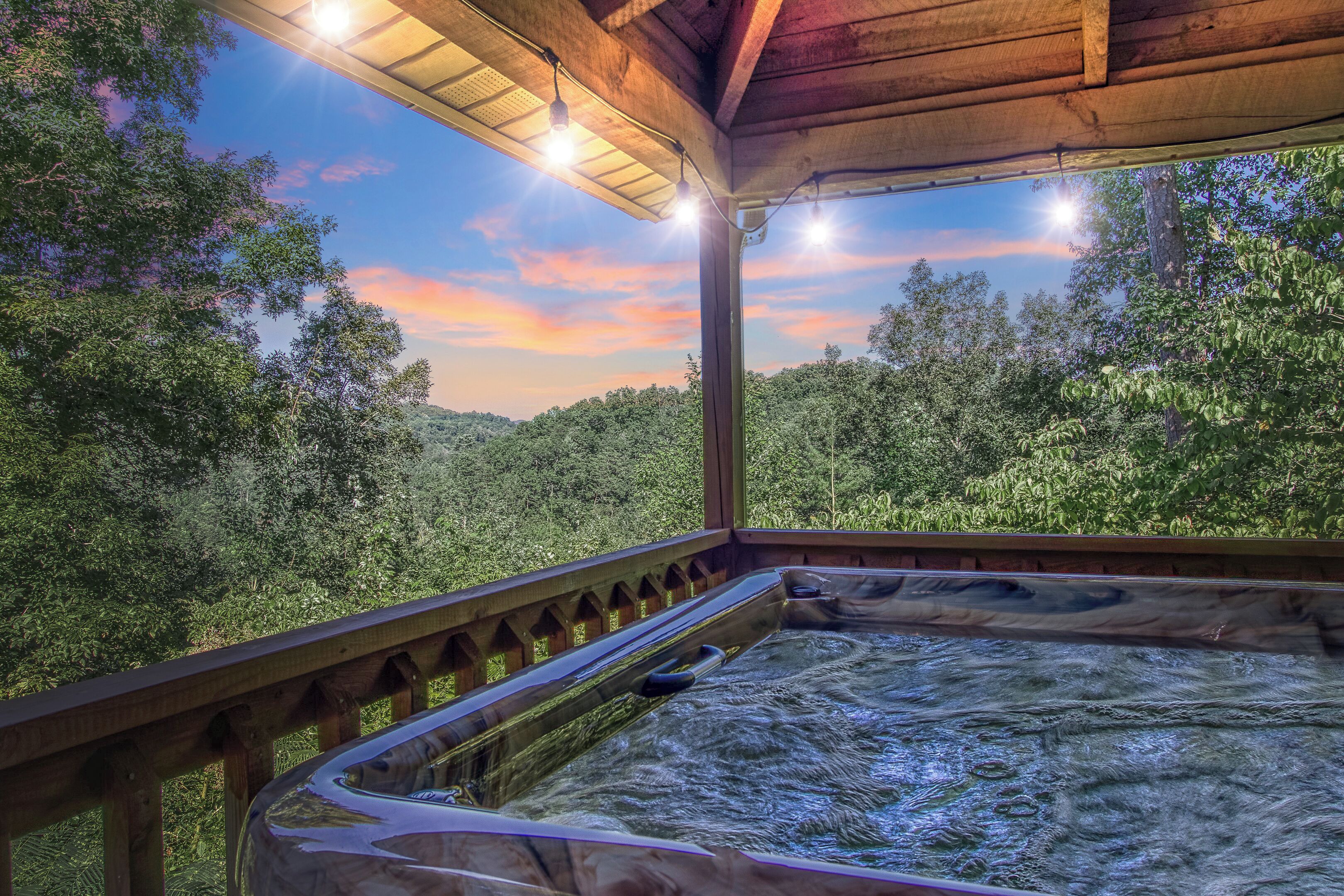 Idromassaggio all'aperto