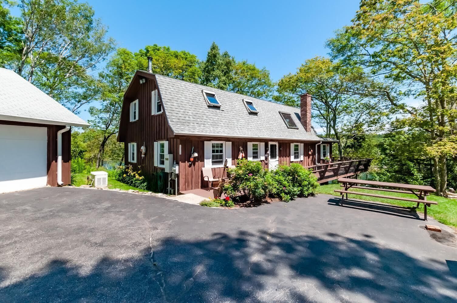 Cozy home overlooking Little River in East Boothbay, Maine.