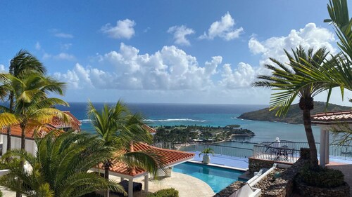 Sea Views Villa & Guest House with 2 Private Pools. In a Private Club