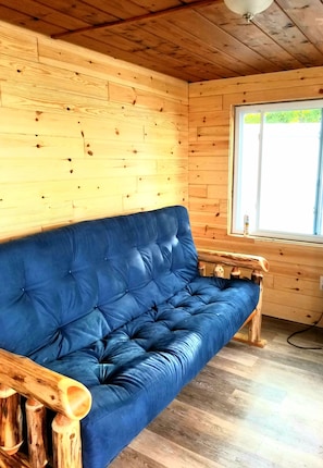 Living area - Lakefront Cabin #8 on Houghton Lake (Prudenville)