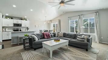 Smart TV, fireplace, offices