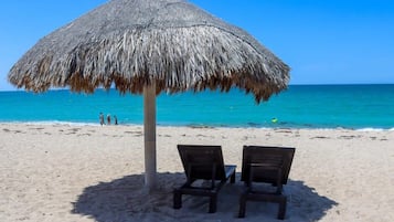 Accommodatie ligt op het strand