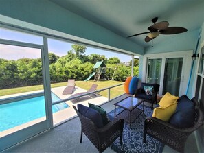 A heated pool