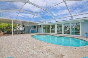A heated pool