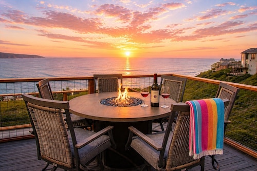 Dillon Beach Playcation! Oceanview, Hot Tub & Fire Table | Agua La Vista