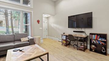 TV, fireplace, stereo, offices