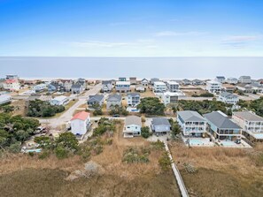Exterior - Marsh-View Oasis: 2-Min Easy Walk to Beach,Covered Decks, Outdoor Shower (Oak Island)