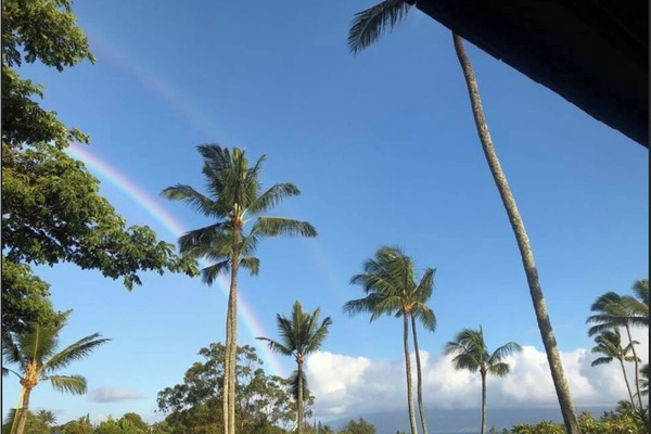 Rainbow view from our patio