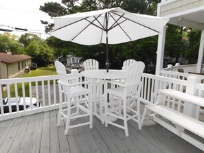Outdoor dining - Ocean Lakes Site MH54a, 5 bdrm 3 bath sleeps 12 (Myrtle Beach)