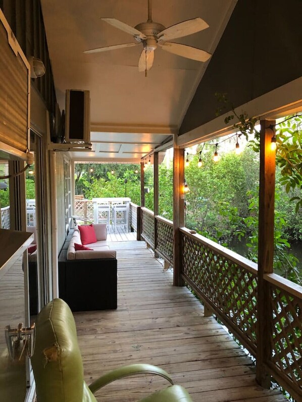 Terrace/patio - Siesta key Guest House 5 star on the water Private (Sarasota)