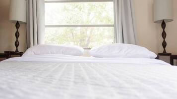 1 habitación, escritorio, tabla de planchar con plancha y cuna de viaje