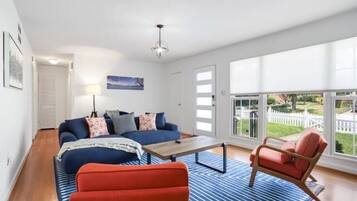 TV, fireplace, offices