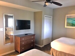 2 bedrooms, in-room safe, iron/ironing board, WiFi
