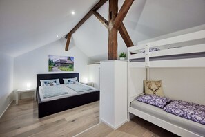 4 habitaciones, wifi gratis y ropa de cama 
