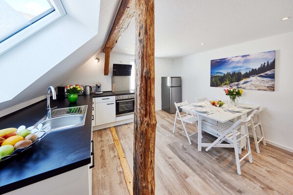 Fridge, microwave, oven, stovetop - Wonderful vacation apartment - without a car to Europa-Park (Ringsheim)