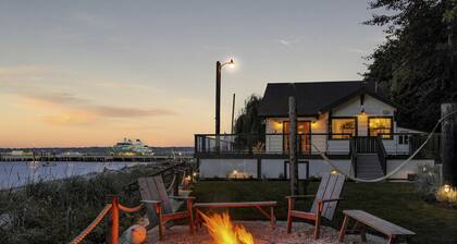 Ferry Cove - Private low bank beachfront property.