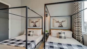 4 bedrooms, iron/ironing board, travel crib, WiFi