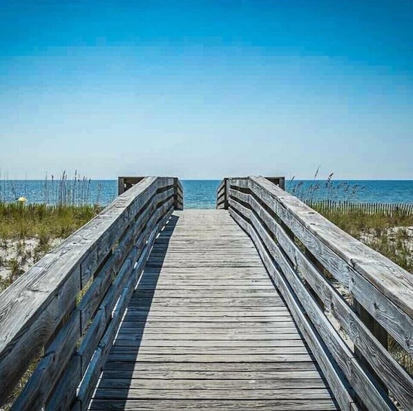 Vlak bij het strand