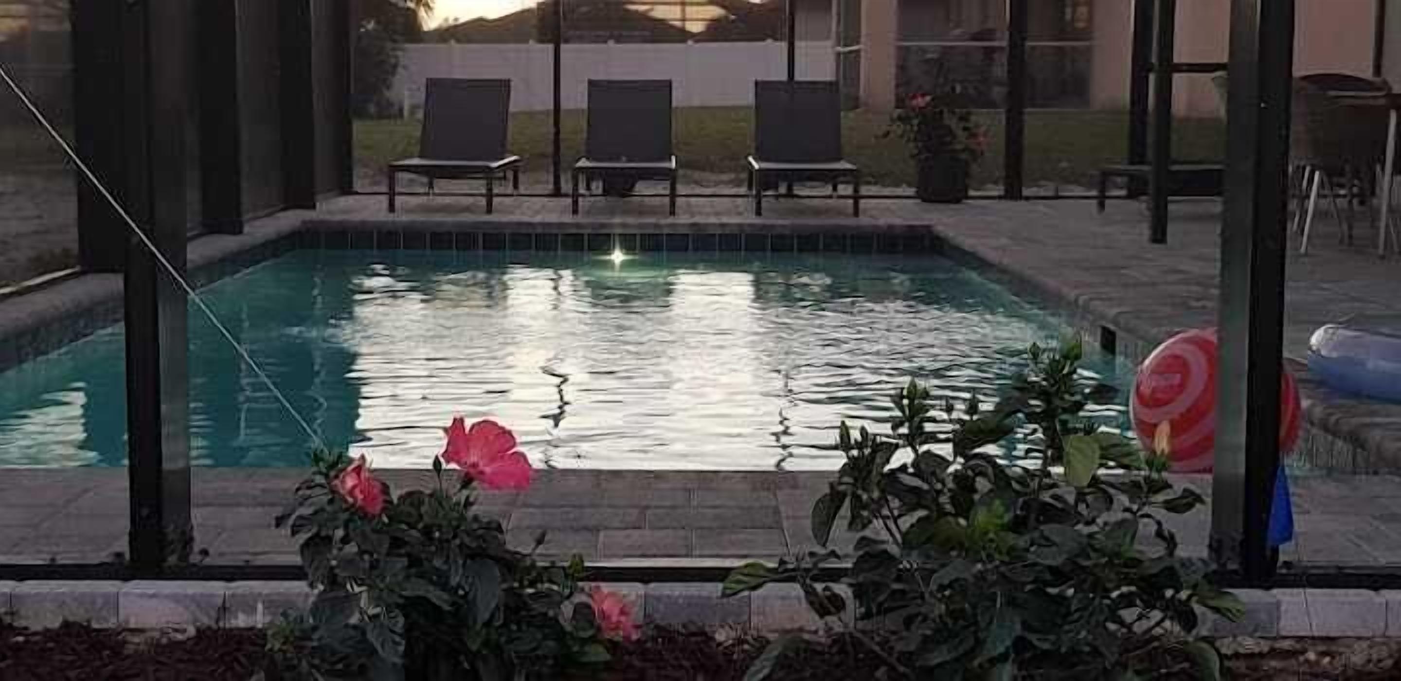 A heated pool