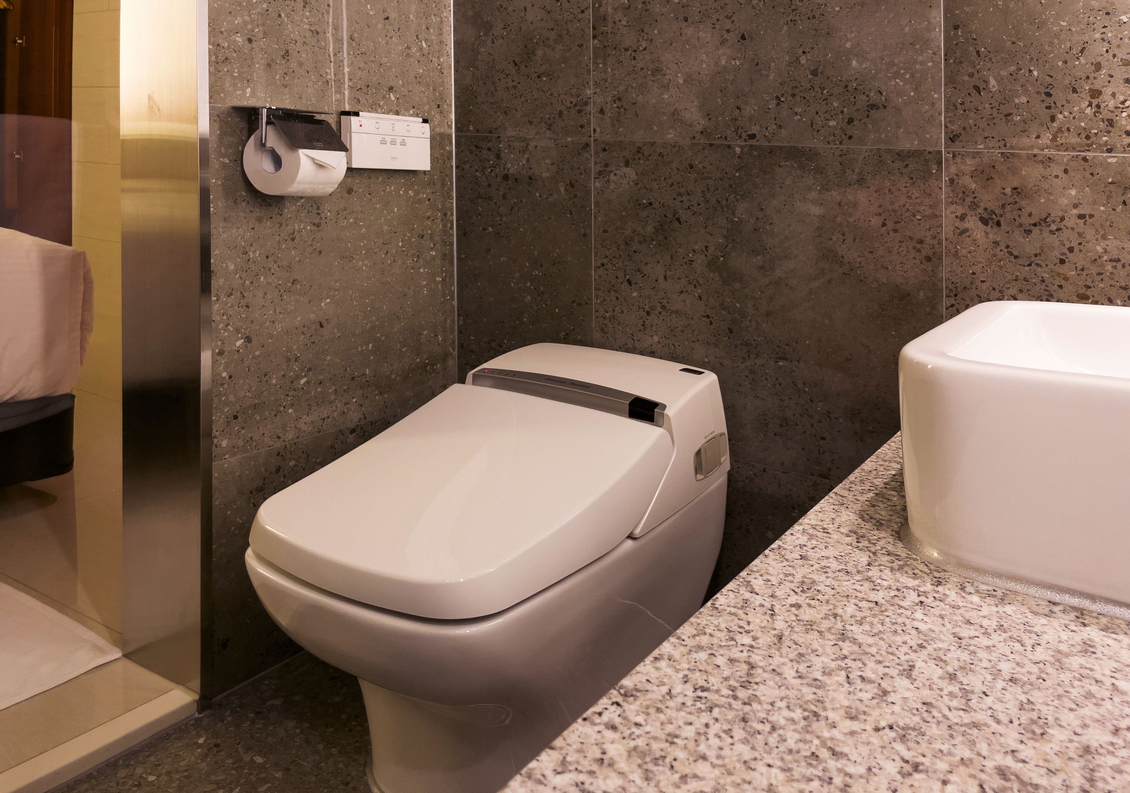 shower, free toiletries, hair dryer, bathrobes