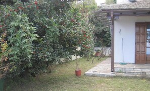 Villa, 3 Bedrooms, Balcony, Garden View | Terrace/patio - Villa Rena in Mouresi Seaview (Faistos)