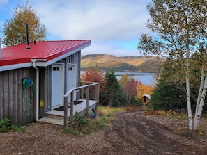 Exterior - Hummingbird Hike-In Sleeping Pod at Sally's Brook Wilderness Cabins (Englishtown)