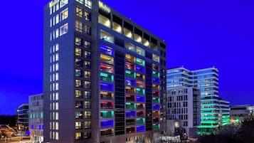 Experience the vibrant atmosphere of this contemporary hotel, set amidst a lively urban scene.
