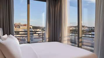 Suite (Acropolis View) | Egyptian cotton sheets, premium bedding, pillow-top beds, minibar