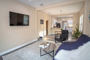 House (3 Bedrooms) | Living area | 50-inch TV with digital channels