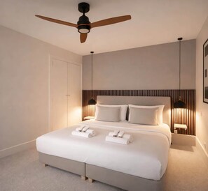 1 slaapkamer, een strijkplank/strijkijzer, reisbedje, wifi