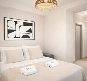 1 habitación, tabla de planchar con plancha, wifi y ropa de cama 
