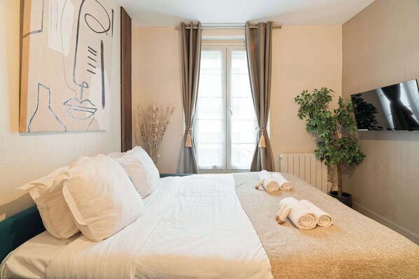 1 soveværelse, strygejern/strygebræt, Wi-Fi, sengetøj