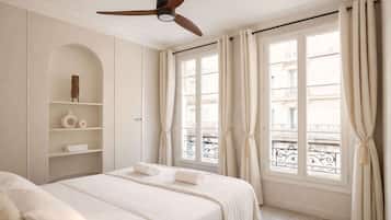 1 habitación, tabla de planchar con plancha, wifi y ropa de cama