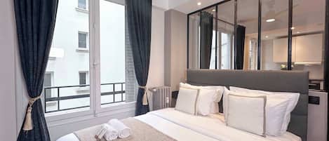 1 bedroom, iron/ironing board, travel crib, WiFi