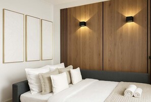 1 dormitorio, tabla de planchar con plancha, cuna de viaje y wifi