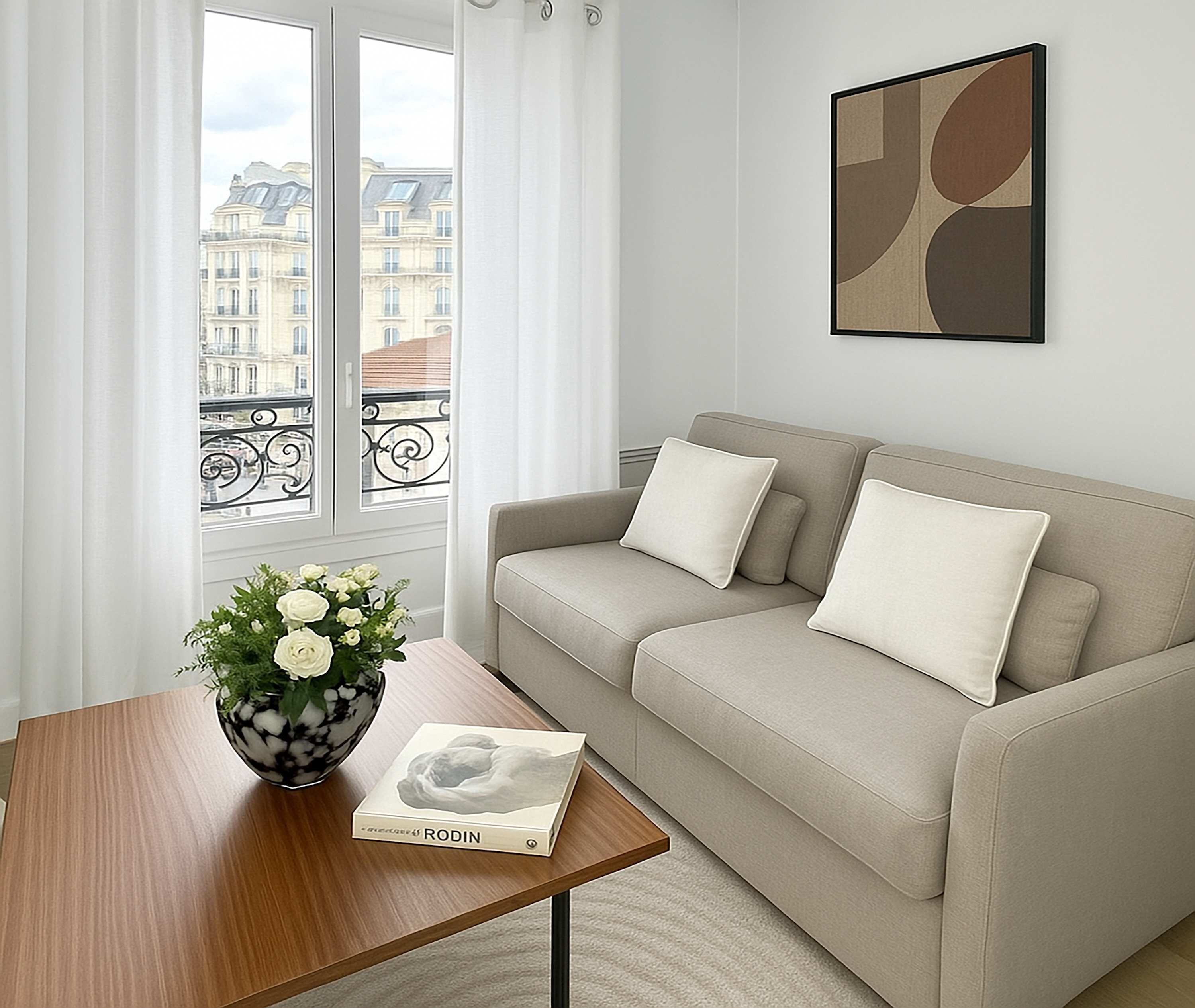 Televisión y oficina 