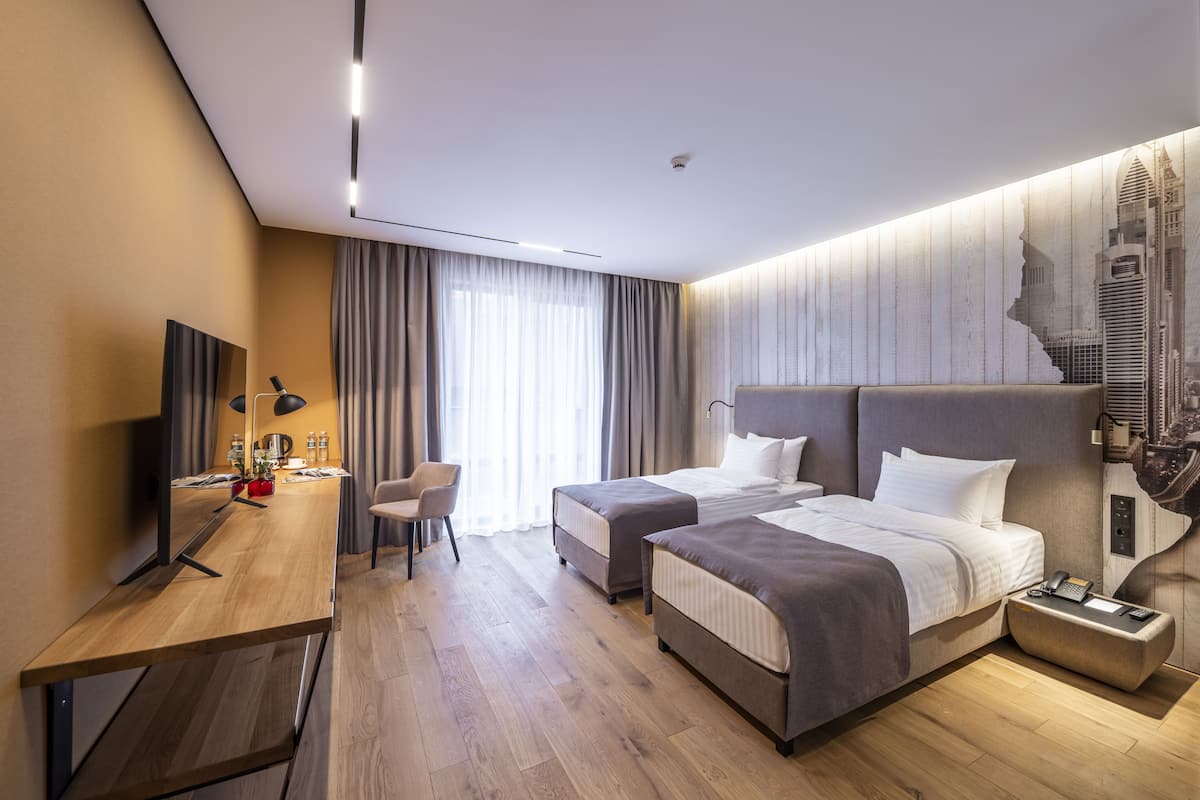 Comfort Twin kamer | 1 slaapkamer, hypoallergeen beddengoed, een minibar