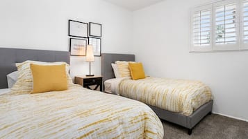 3 bedrooms, iron/ironing board, travel cot, WiFi