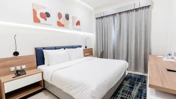 Quarto casal superior | Frigobar, individualmente decorados, individualmente mobiliados