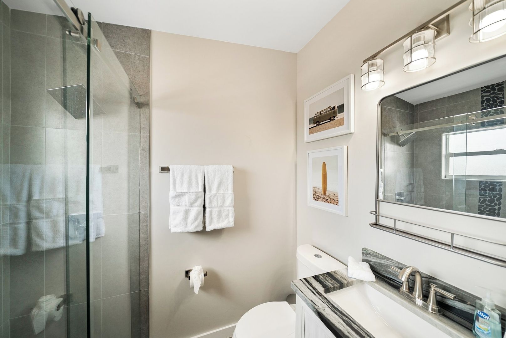 En-suite bathroom with walk-in shower