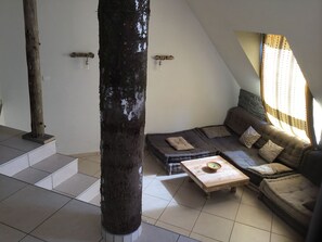 TV, fireplace, computer monitors