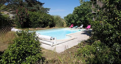 Beautiful stone house with swimming pool in a protected nature setting
