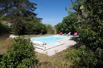 Beautiful stone house with swimming pool in a protected nature setting