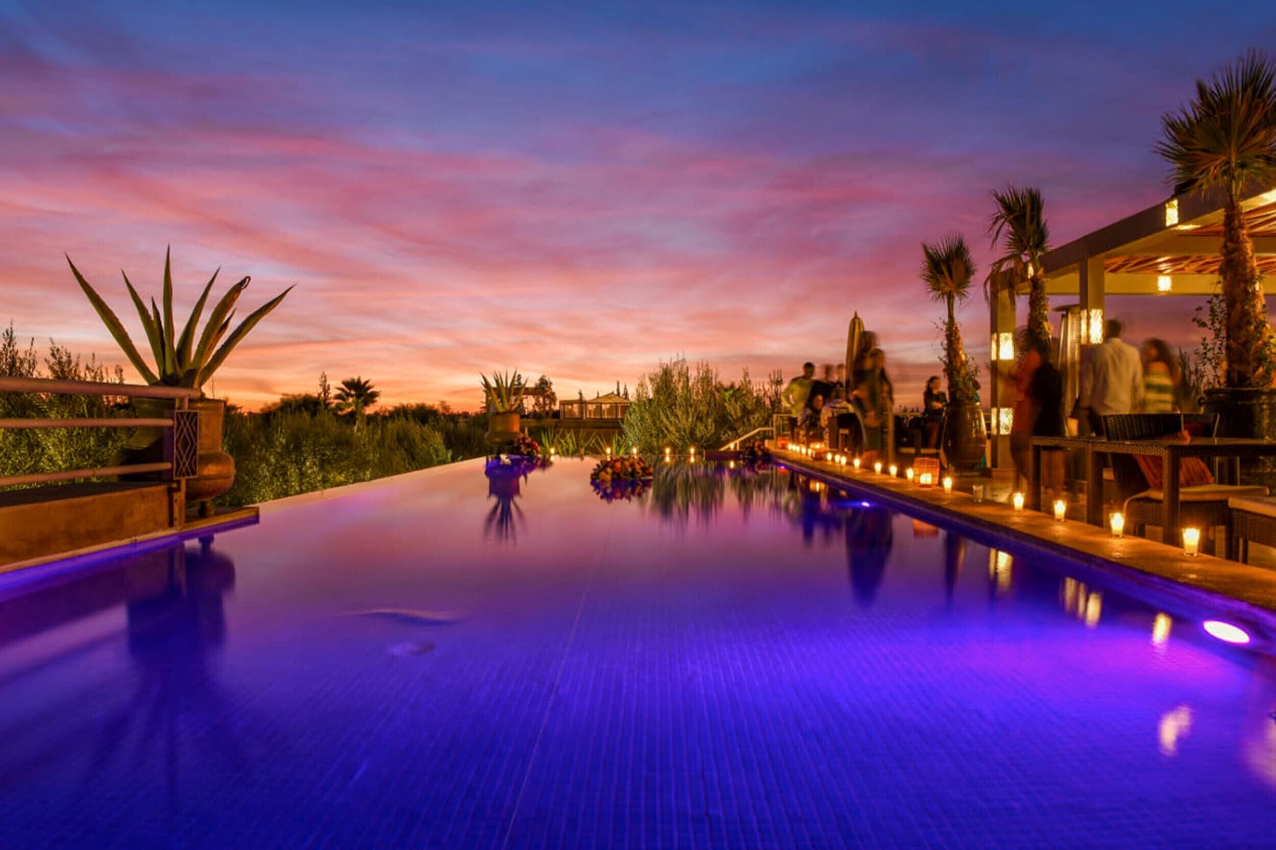 A heated pool