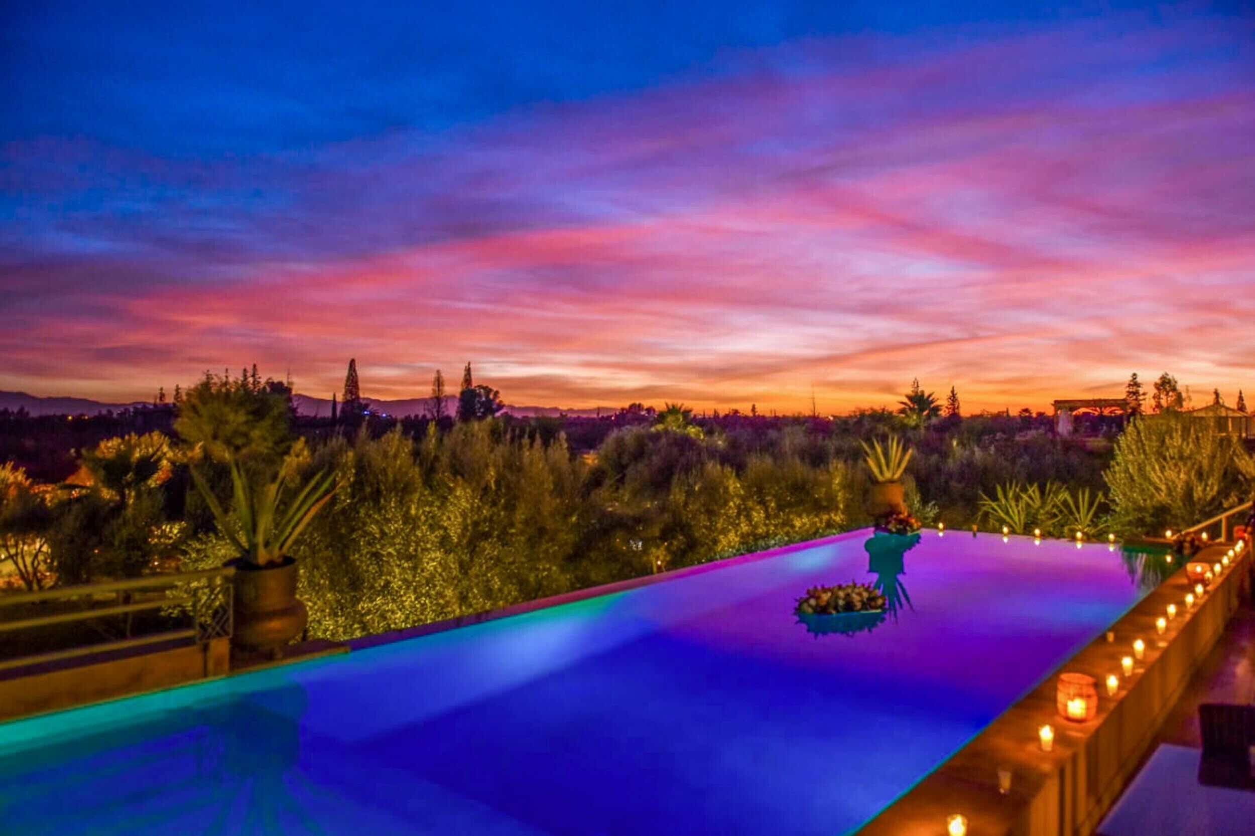 A heated pool