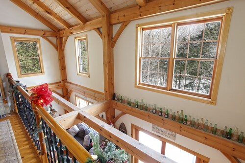 Secluded, Cozy Cabin on 10 Acres of Woods ~16 mi to Slopes & Pet Friendly!