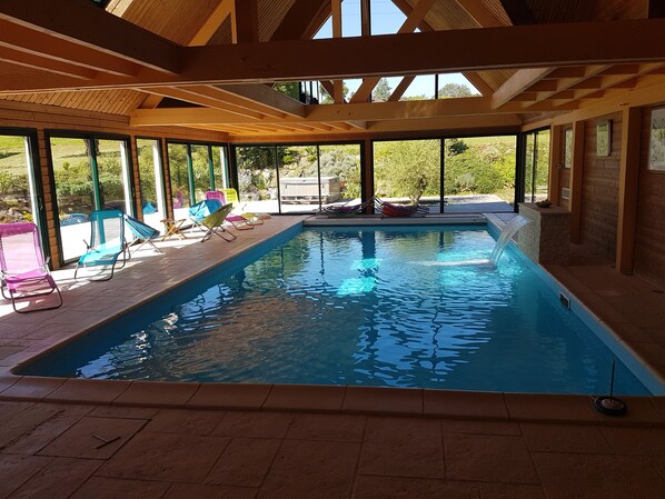 Indoor pool, a heated pool