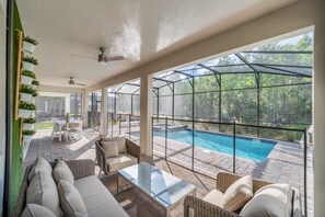 Et oppvarmet basseng