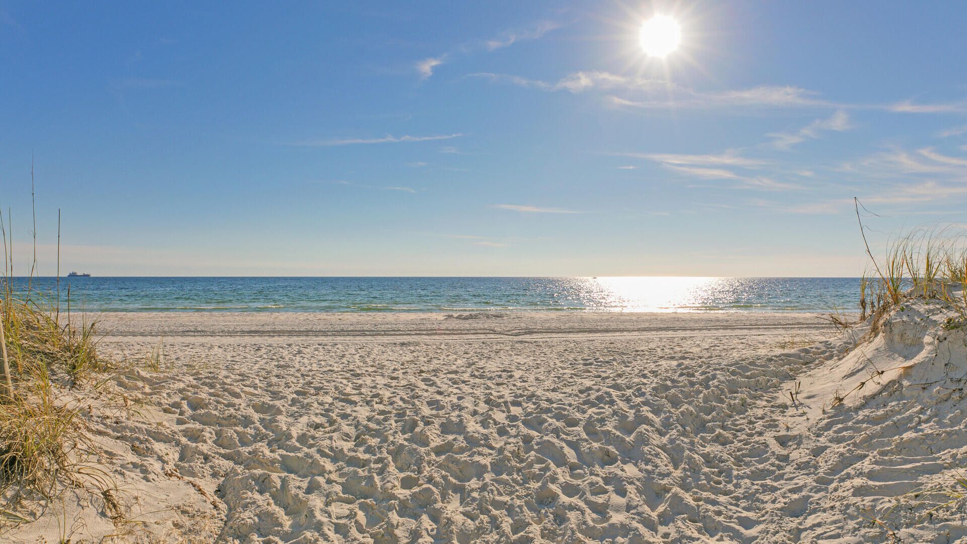 On the beach